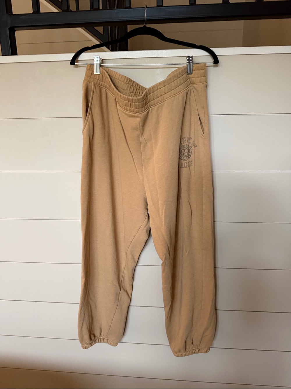 American Eagle Outfitters Tan Drawstring Joggers